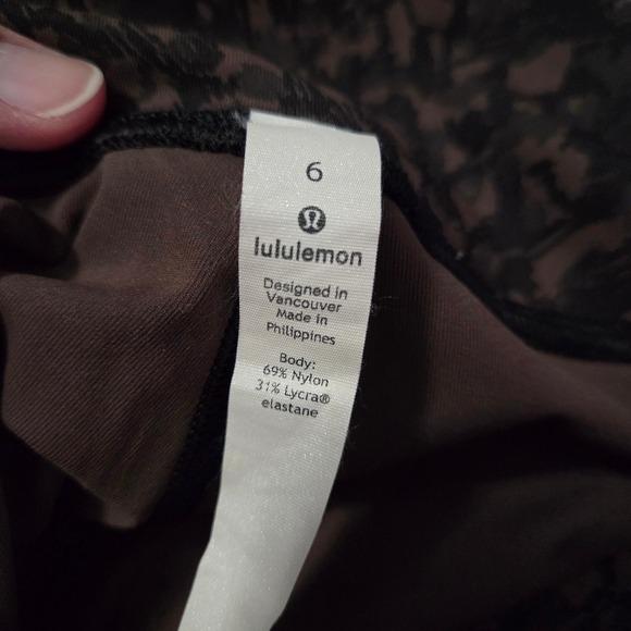 Lululemon Women 6 Wunder Under High-Rise Tight 28" Full-On Luxtreme Camo Brown - Picture 4 of 6